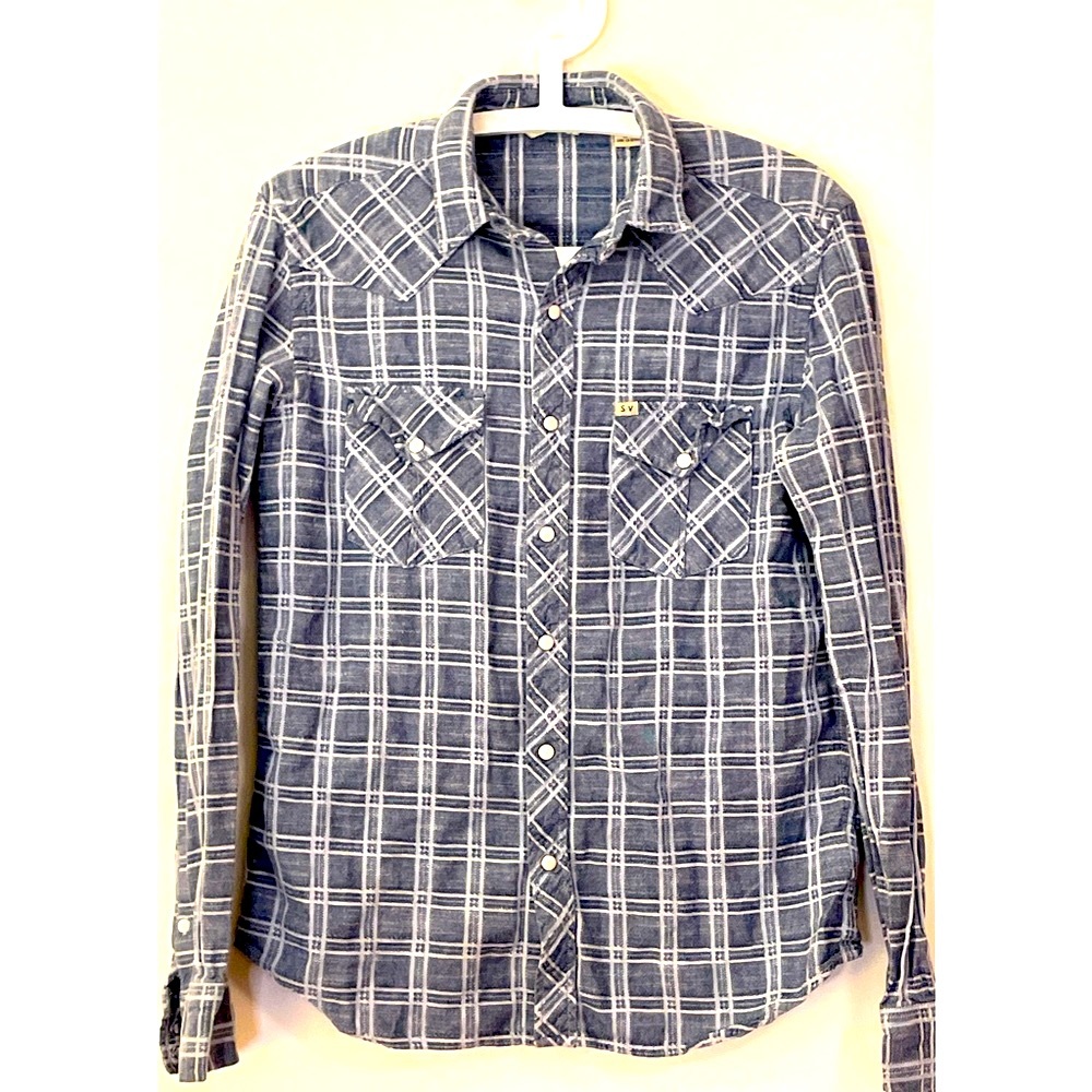SALT VALLEY WESTERN Denim Button Up Women's Small